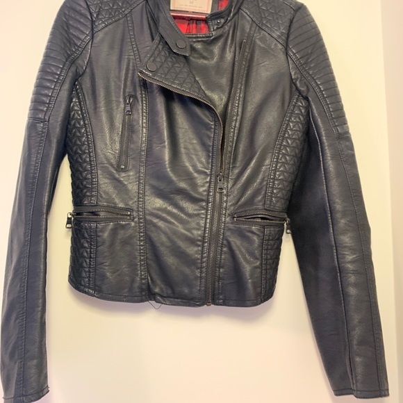 Women’s bomber faux leather jacket - Picture 6 of 10